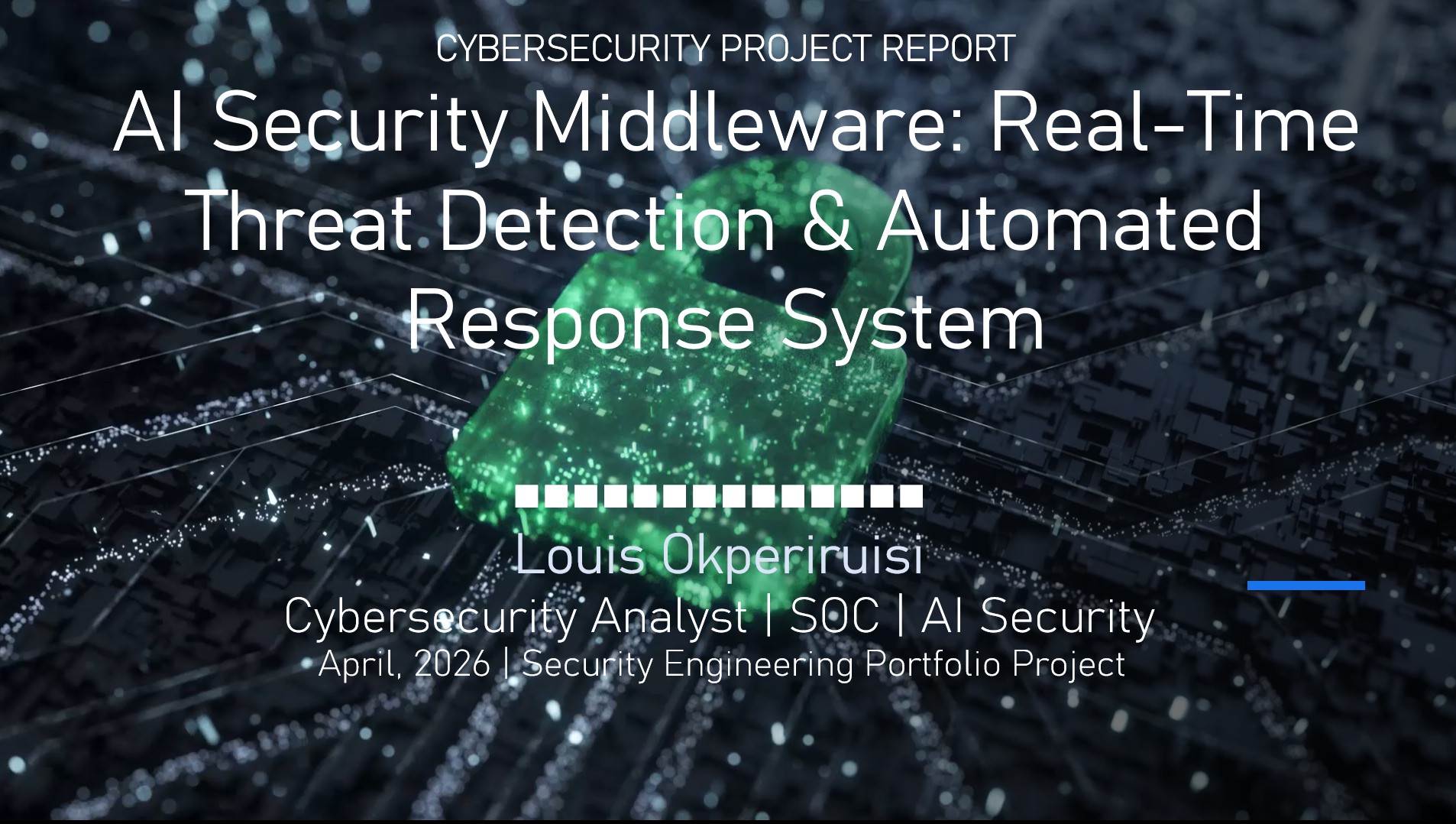 AI security middleware with phishing detection and threat intelligence dashboard